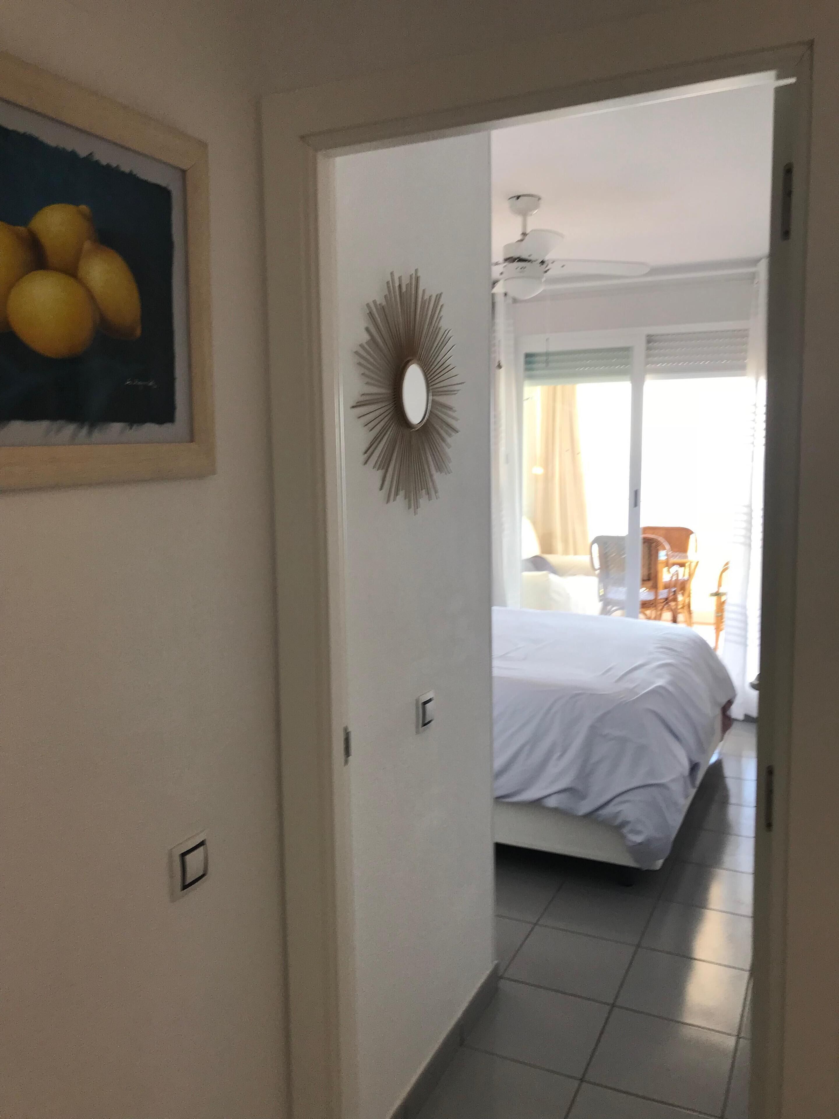 2 bedrooms, in-room safe, iron/ironing board, travel cot