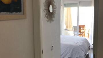 2 bedrooms, in-room safe, iron/ironing board, travel cot
