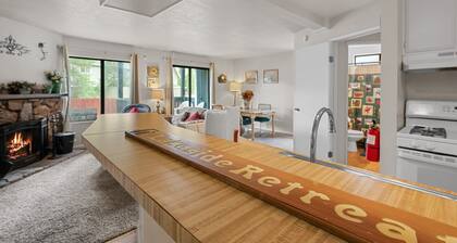 Lakeside Retreat Condo - Walk to Lake, Fireplace, Deck, Swimming Pool
