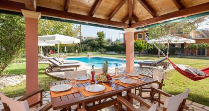 Villa Vasiliki: A traditional detached house in an amazing landscape, with private swimming poo