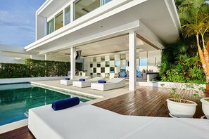 Private Pool Villa  | Opholdsområde | Fladskærms-tv
