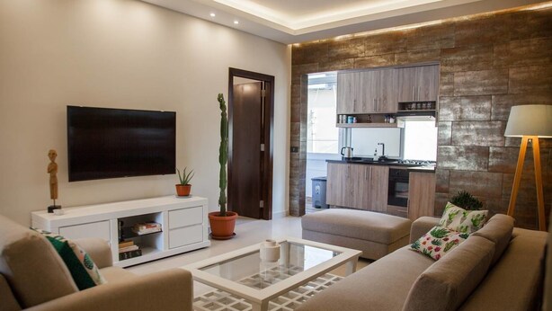 Departamento familiar, 2 habitaciones | Área de sala de estar