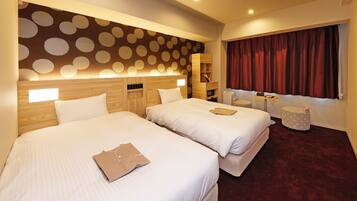 Premium bedding, memory-foam beds, in-room safe, desk