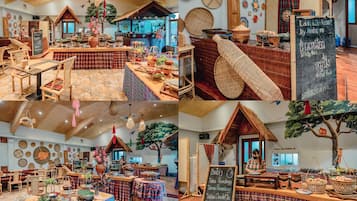 供应早餐、午餐和晚餐,国际美食