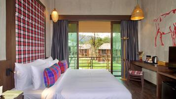 Premium bedding, down duvets, minibar, in-room safe