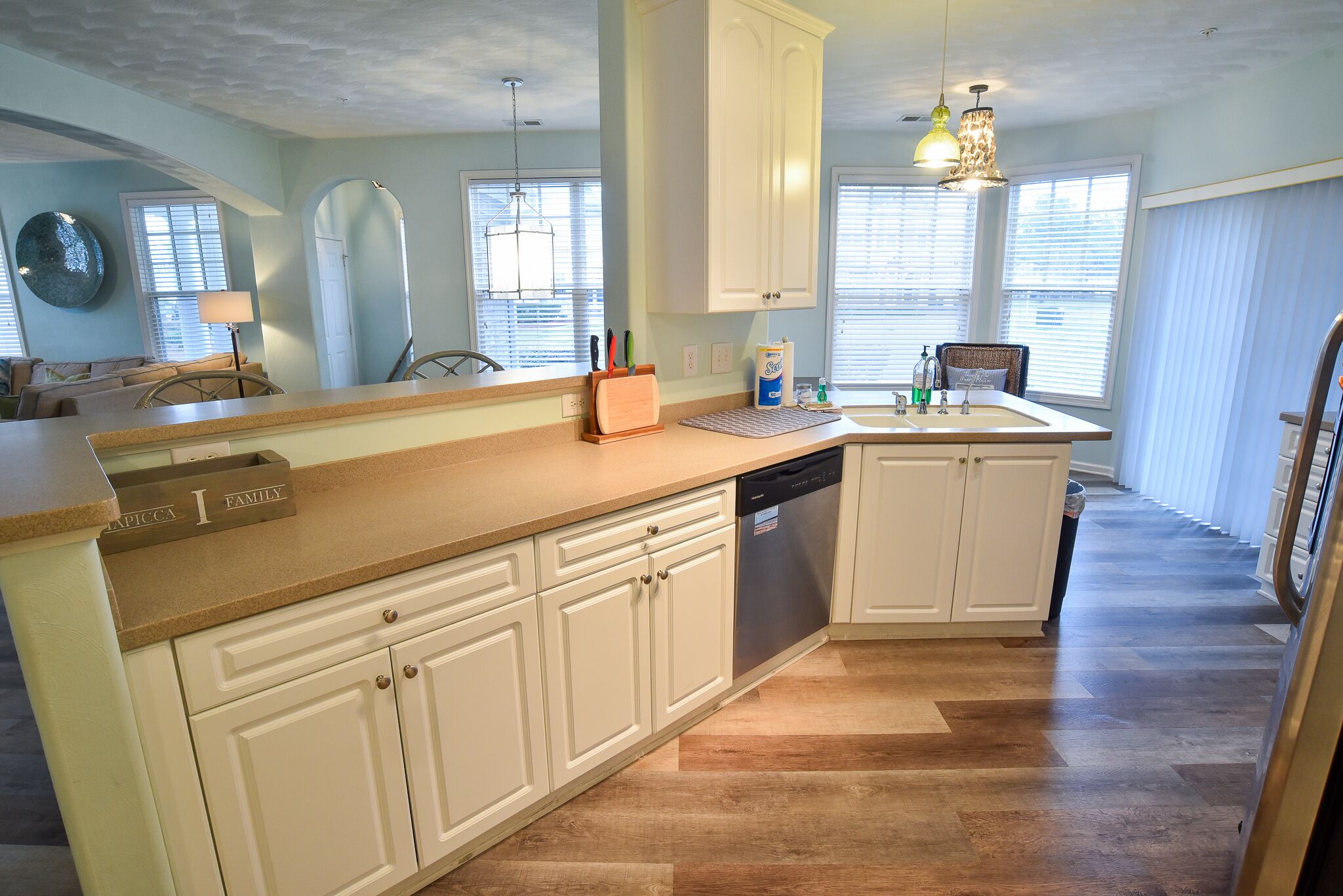 First floor condo equipped with beach chairs and bikes!