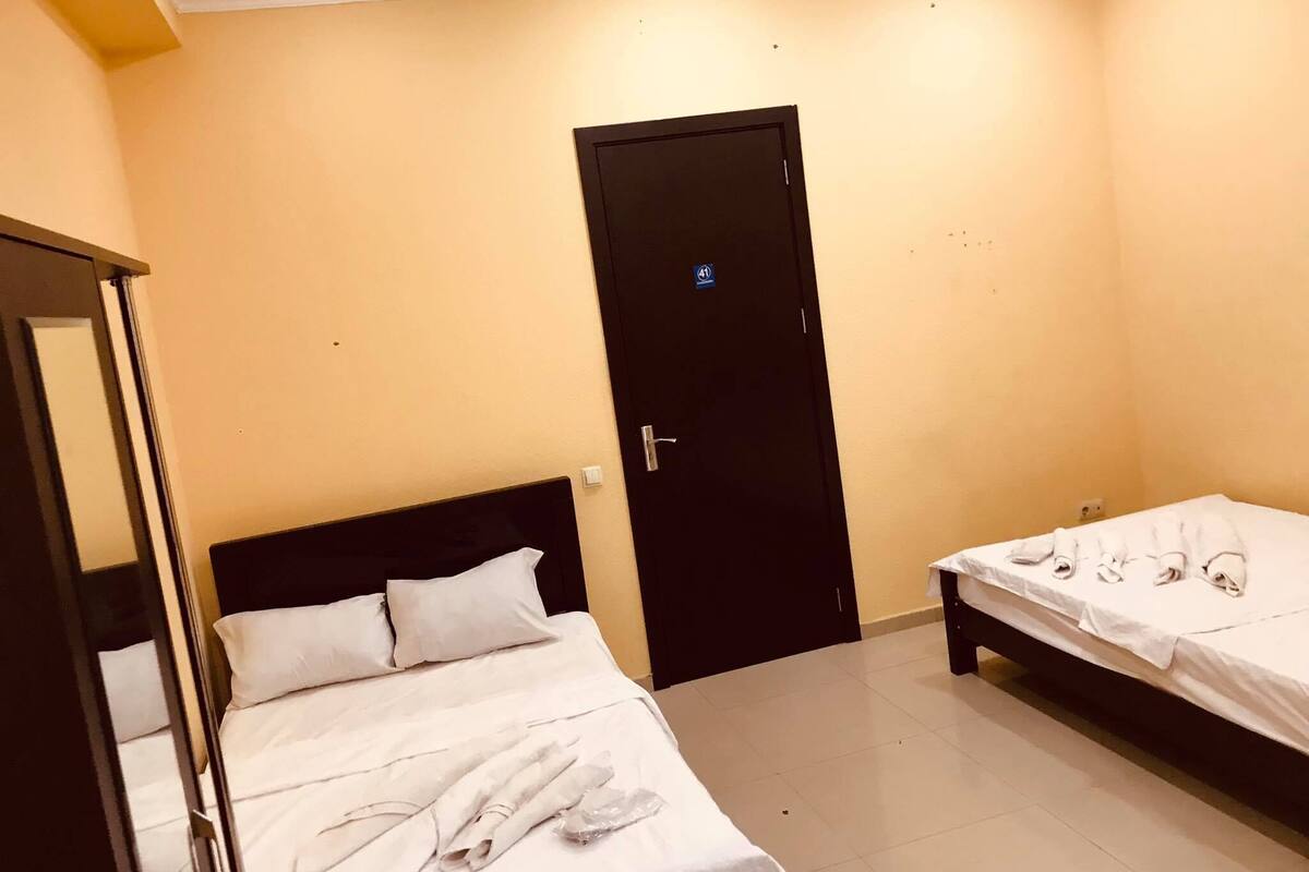 Twin Room | Premium bedding, desk, laptop workspace, soundproofing