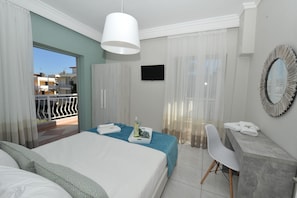 Apartment, 2 Bedrooms (4 Adults) | Egyptian cotton sheets, soundproofing, iron/ironing board - Dionisos Elia (Nea Propontida)