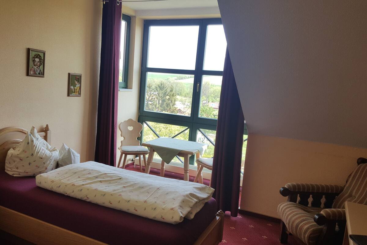 desk, laptop workspace, blackout curtains, free wifi