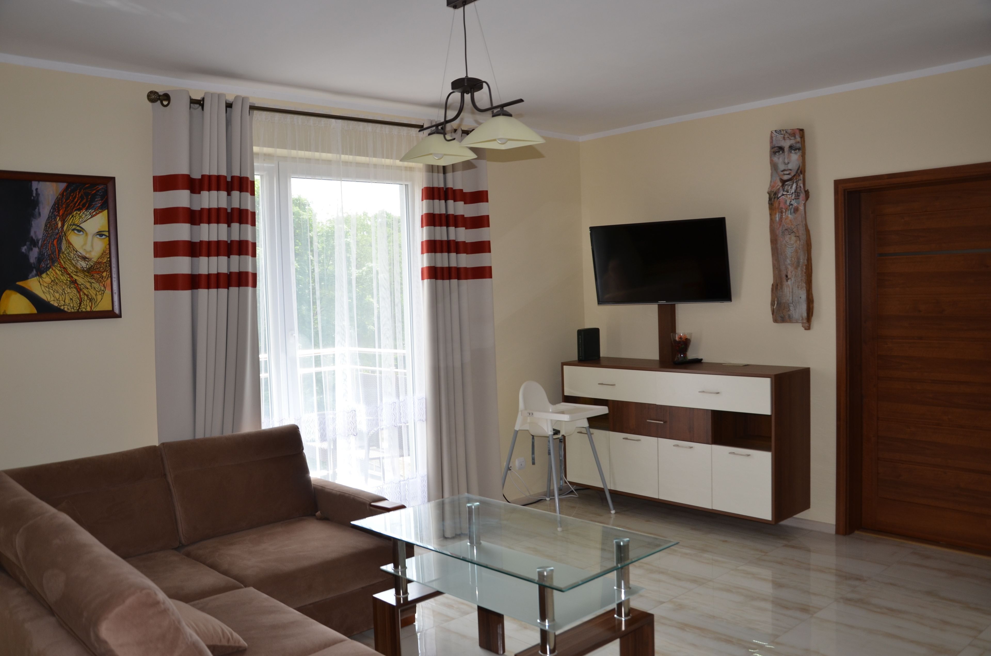 Departamento, 1 habitación | Área de sala de estar | Televisión de pantalla plana 