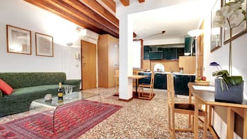 Apartment, 1 Bedroom | Living area | TV