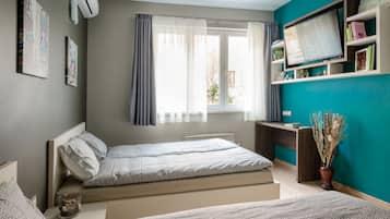 Apartamento City, vistas al jardín | 2 dormitorios, caja fuerte, decoración individual