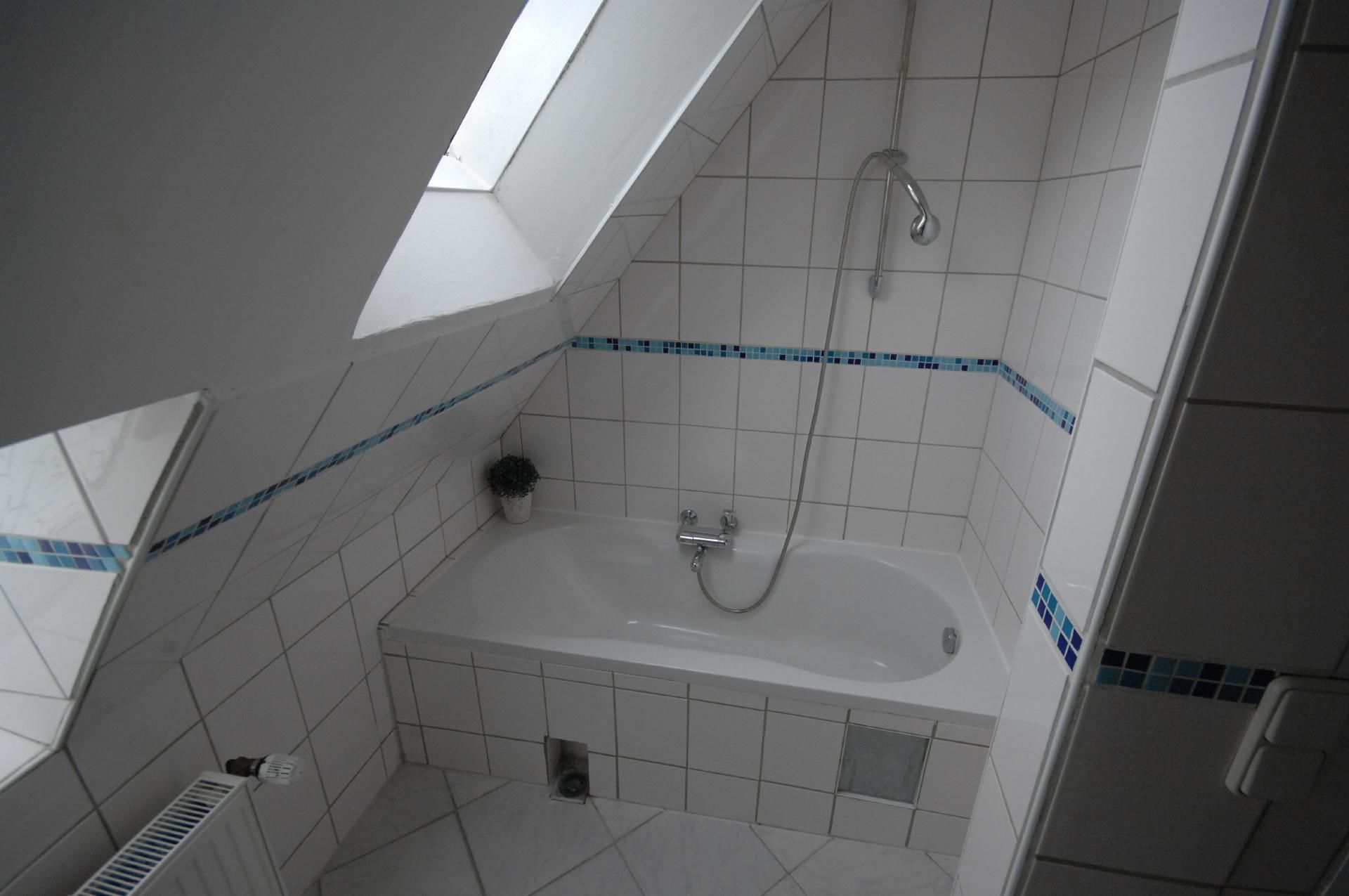 combined shower/bathtub, hair dryer, towels