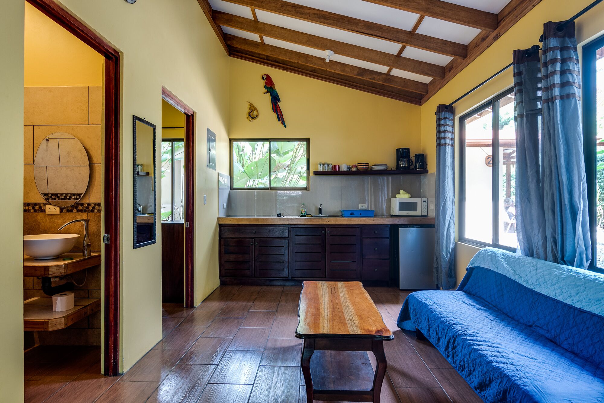 townhome, 2 bedrooms, garden view | egyptian cotton sheets, premium bedding, iron/ironing board, free wifi