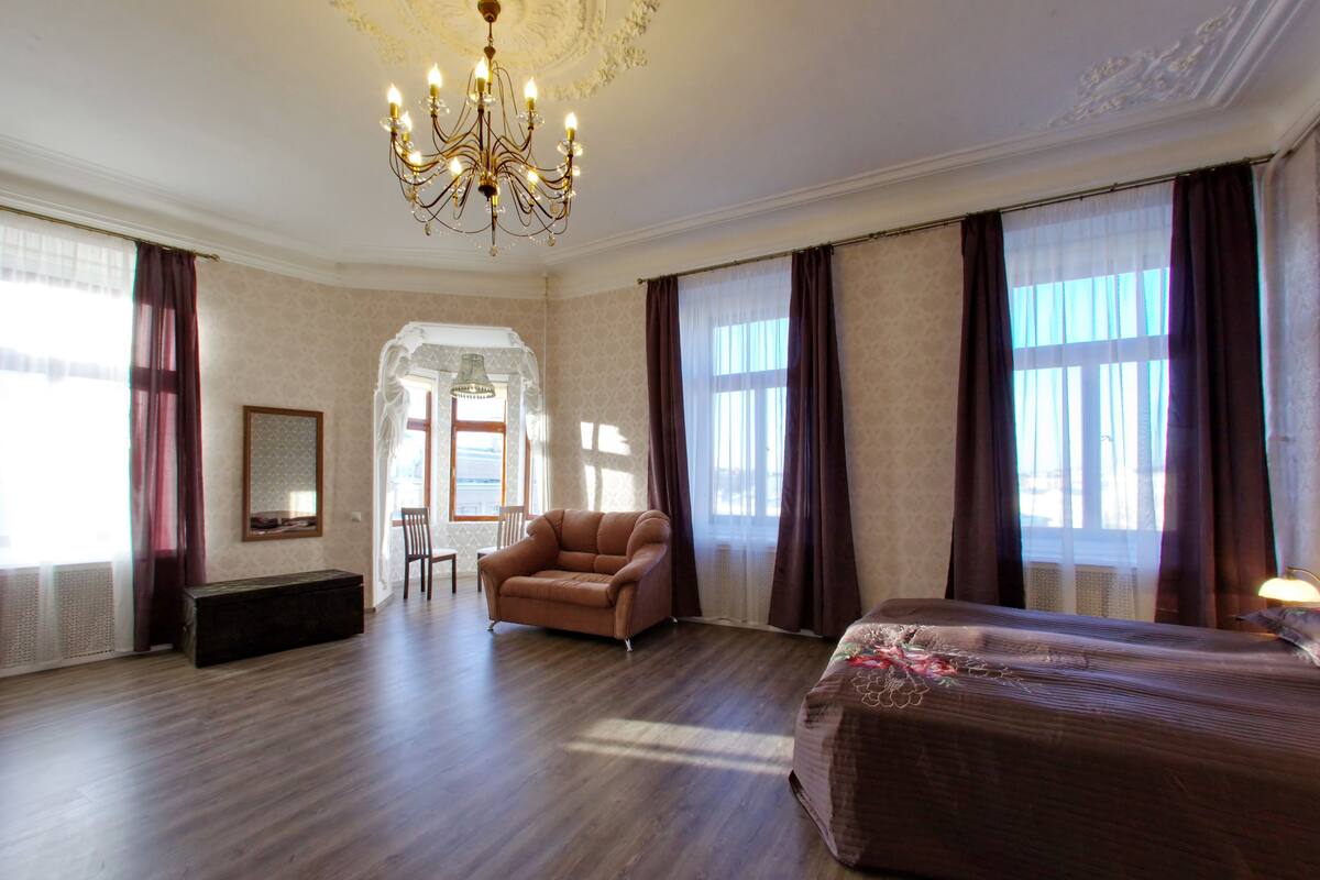 Desk, blackout curtains, iron/ironing board, free WiFi