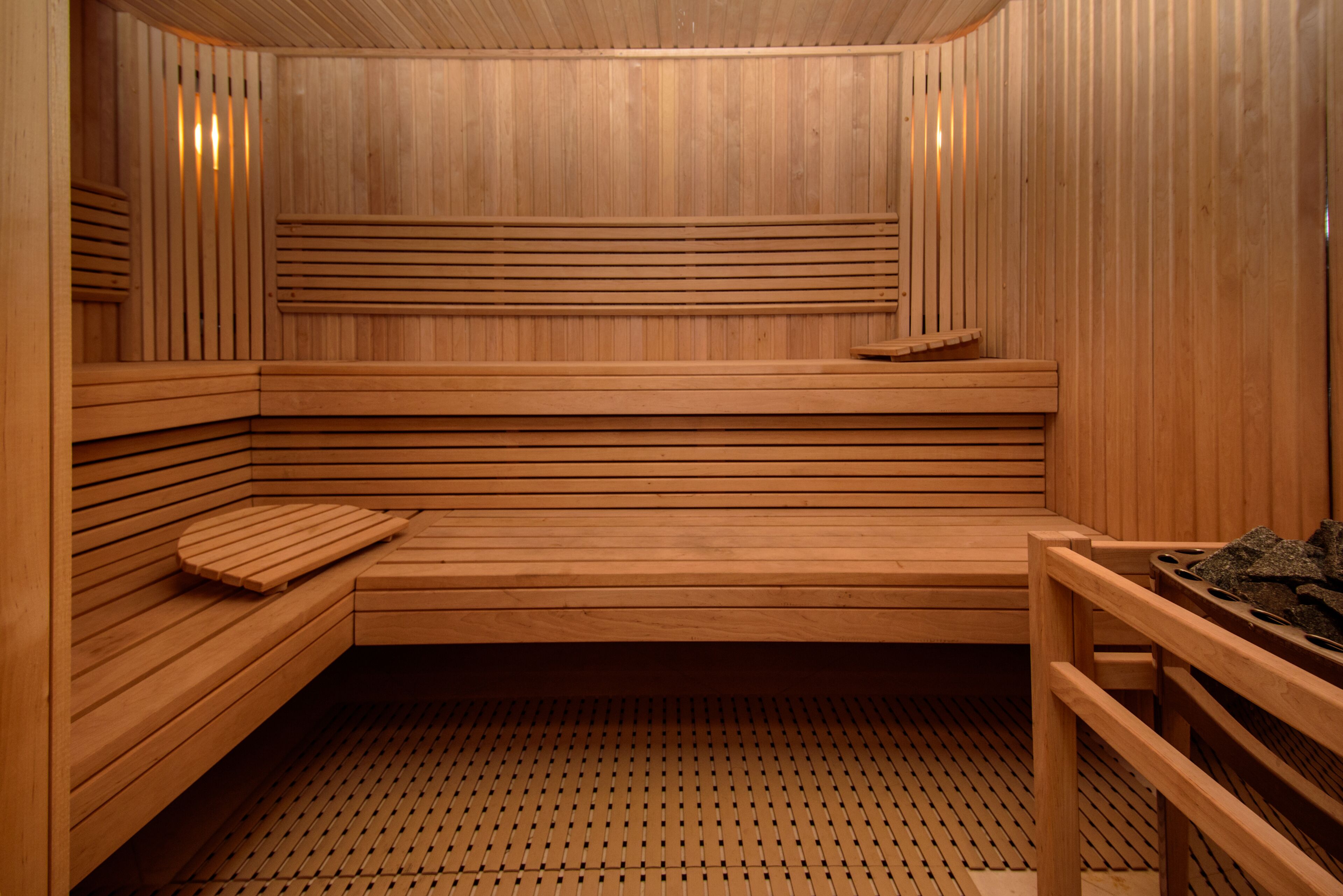 sauna, steam room