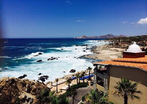 Vista a la playa o el mar