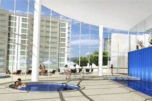 Outdoor spa tub - Genial Departamento en Bosque Real (Huixquilucan)