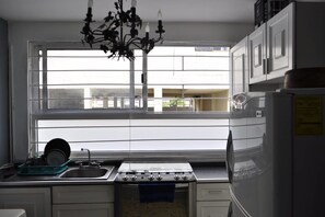 Private kitchen - 3BR 8P Apartment IN Tajin 174, Narvarte Poniente (Mexico City)