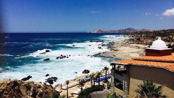 Vista a la playa o el mar