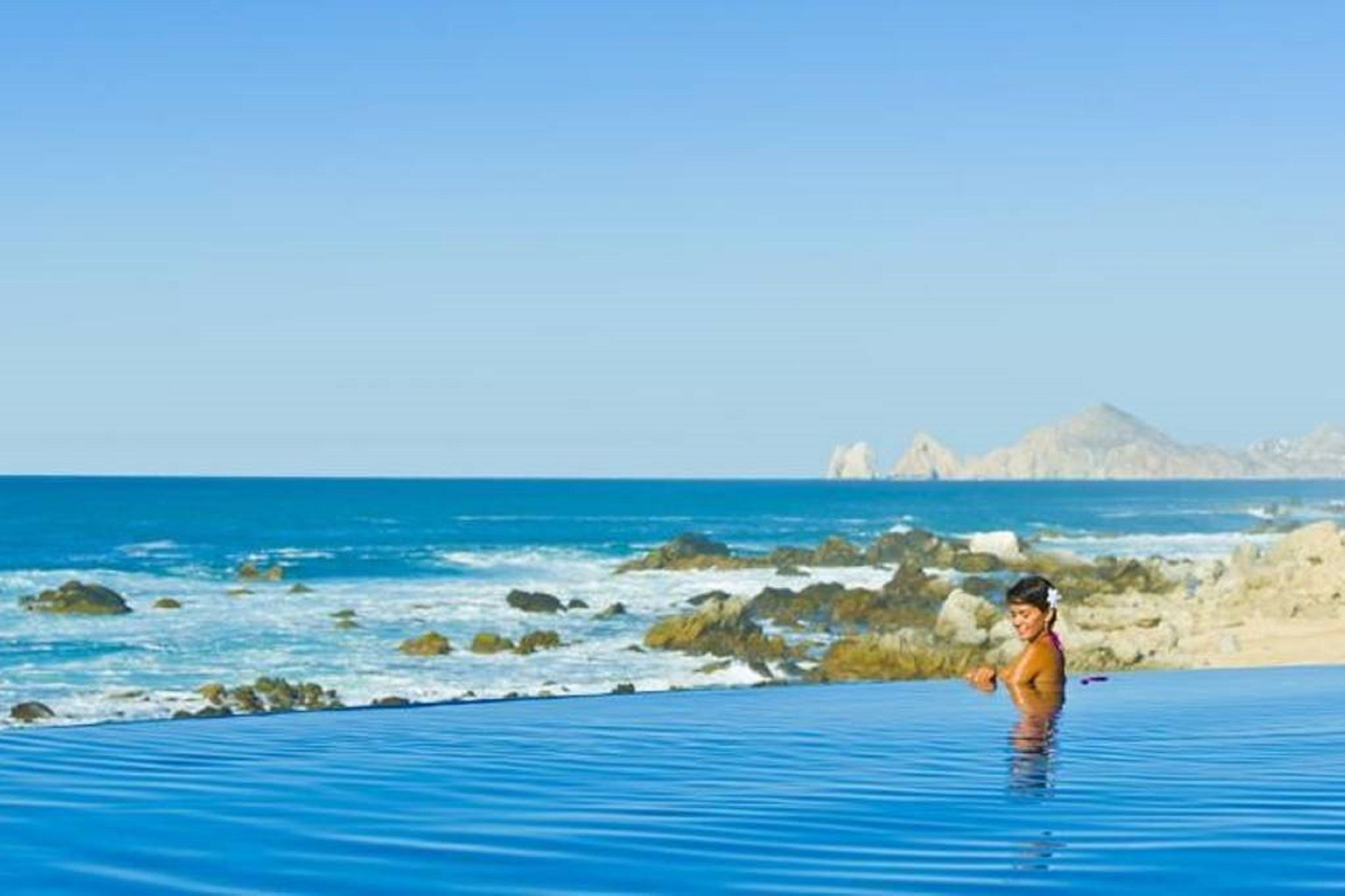 Outdoor pool, a rooftop pool