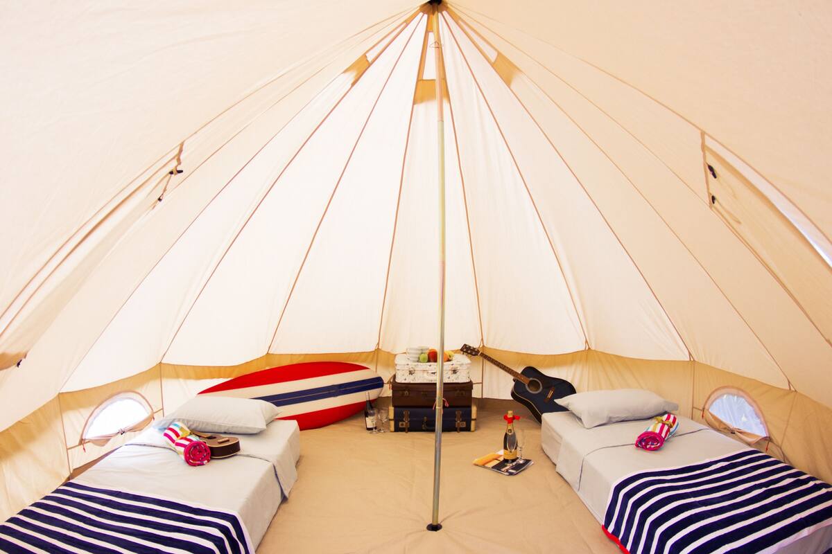 Basic Tent, 1 Double Bed | Individually decorated, individually furnished
