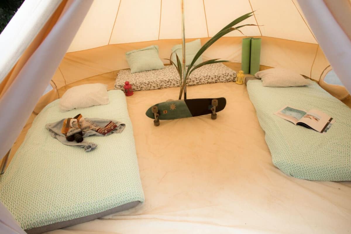 Basic Tent, 3 Twin Beds | Individually decorated, individually furnished