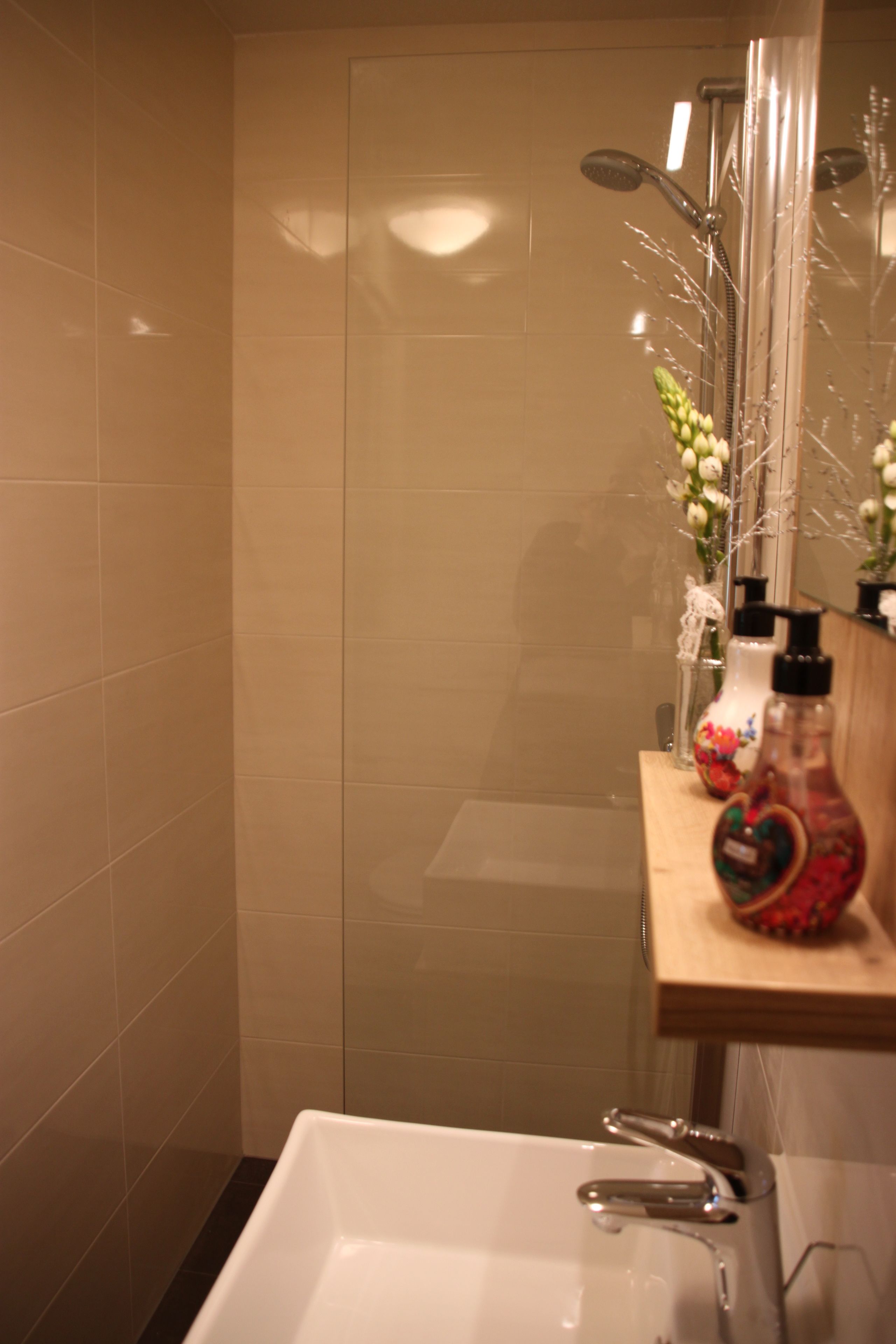 Double Room, 2 Single Beds (Tussen de Bluumkes) | Bathroom shower