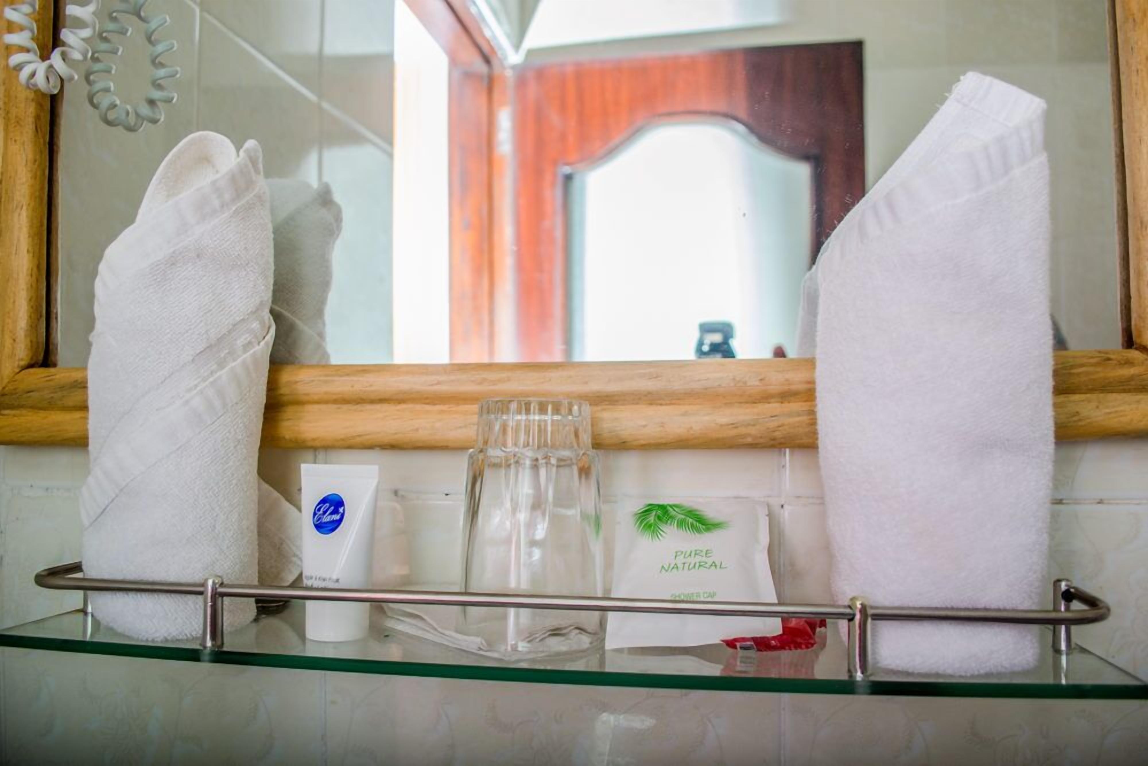 deluxe double or twin room | bathroom | shower, rainfall showerhead, free toiletries, slippers