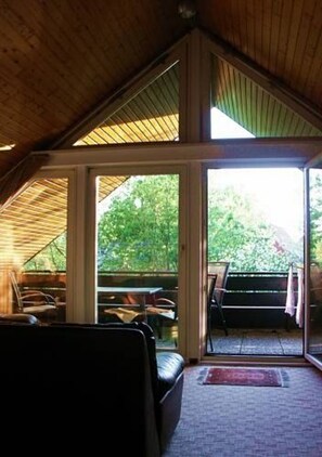 Blick von der Unterkunft