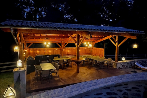 Outdoor pool, open 8:00 AM to 11:00 PM, pool umbrellas, pool loungers