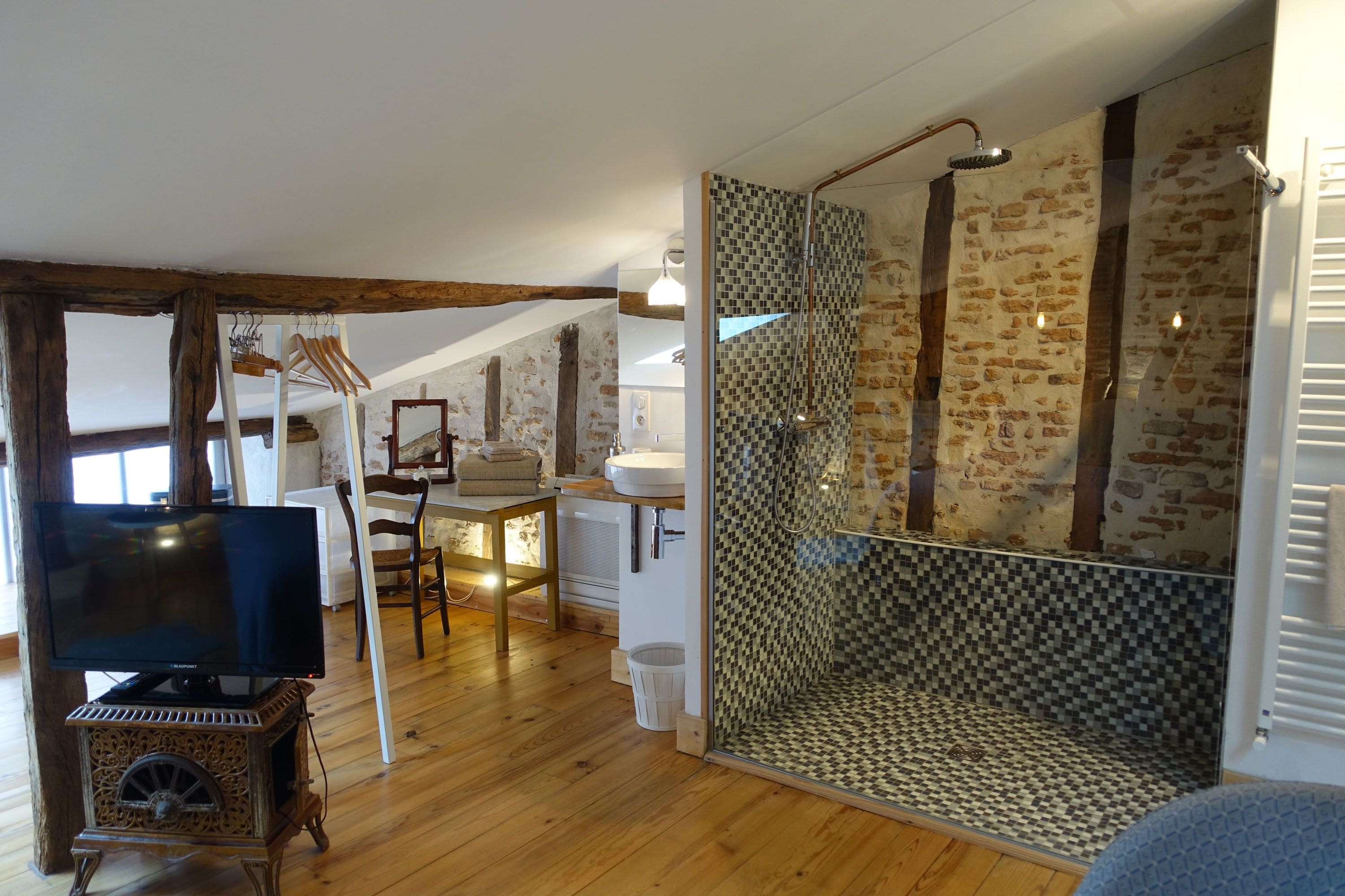 Chambre Double Standard, salle de bains privée, vue ville (Chambre cuivre) | Salle de bain