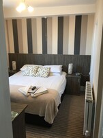 Blackout curtains, free WiFi, bed sheets