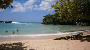 Una spiaggia nelle vicinanze, un bar sulla spiaggia