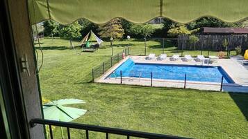 Double Room, Pool View | Premium bedding, desk, free WiFi, bed sheets