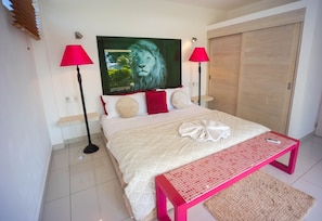 Villa Economy - 1 sovrum - bubbelpool - viss havsutsikt | 1 sovrum, sängtillbehör av högsta kvalitet och minibar