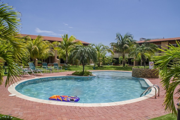 Our refreshing swimmingpool! made for adults and children