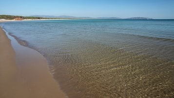En la playa