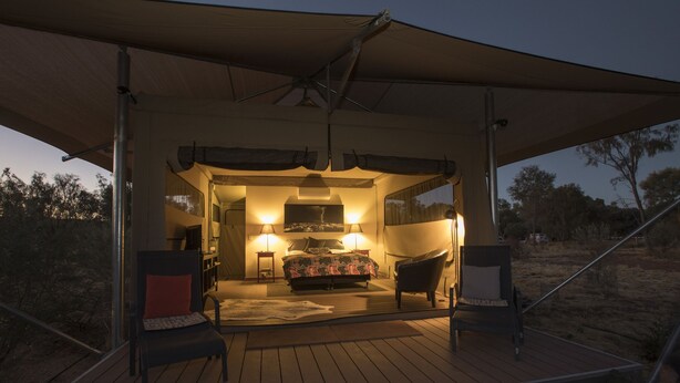 Boutique Stuart Tent | 1 bedroom, rollaway beds (surcharge), bed sheets - The Squeaky Windmill Boutique BnB (White Gums)