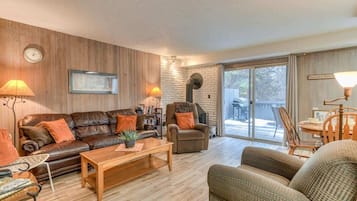 TV, fireplace, DVD player