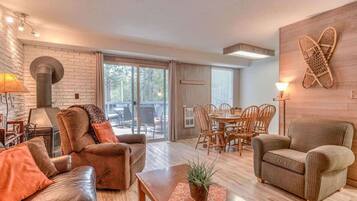 TV, fireplace, DVD player