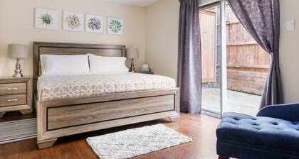 Stylish pad with patio and trail access