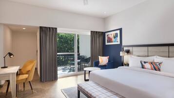 Ropa de cama de alta calidad y minibar