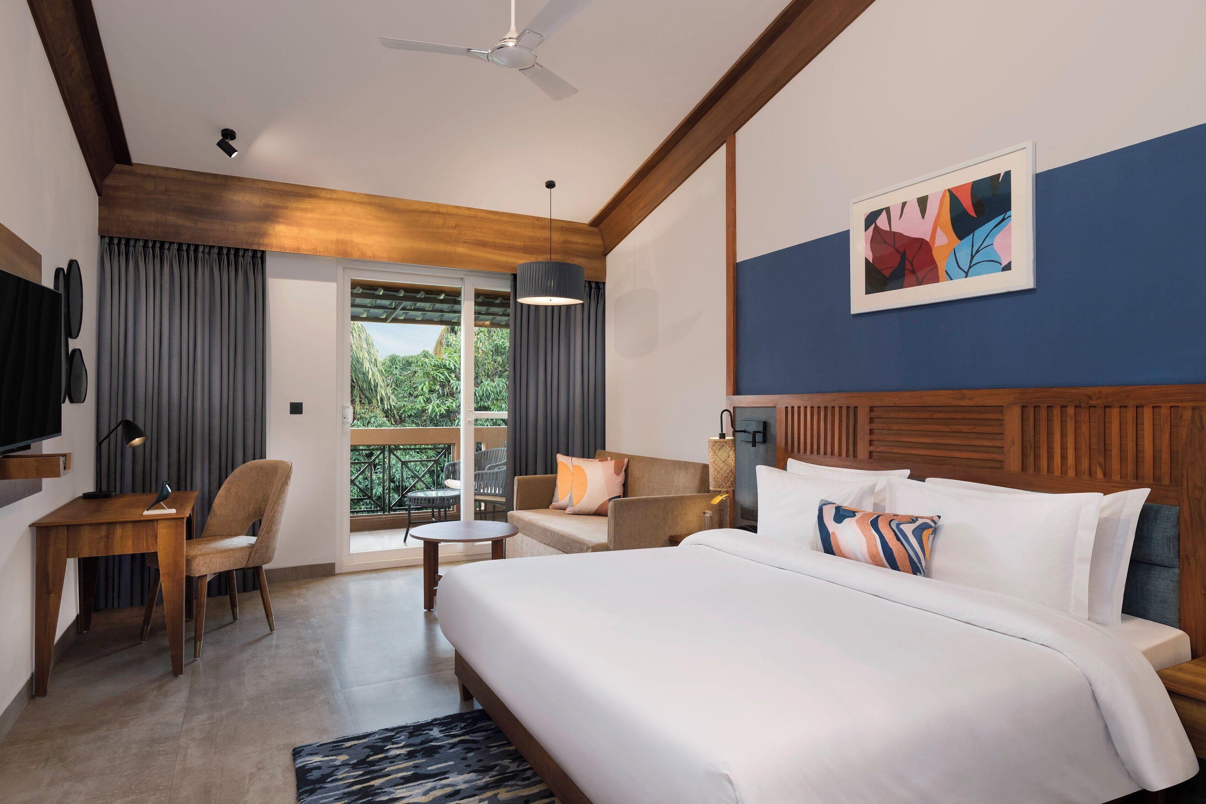 Ropa de cama de alta calidad, minibar, caja fuerte