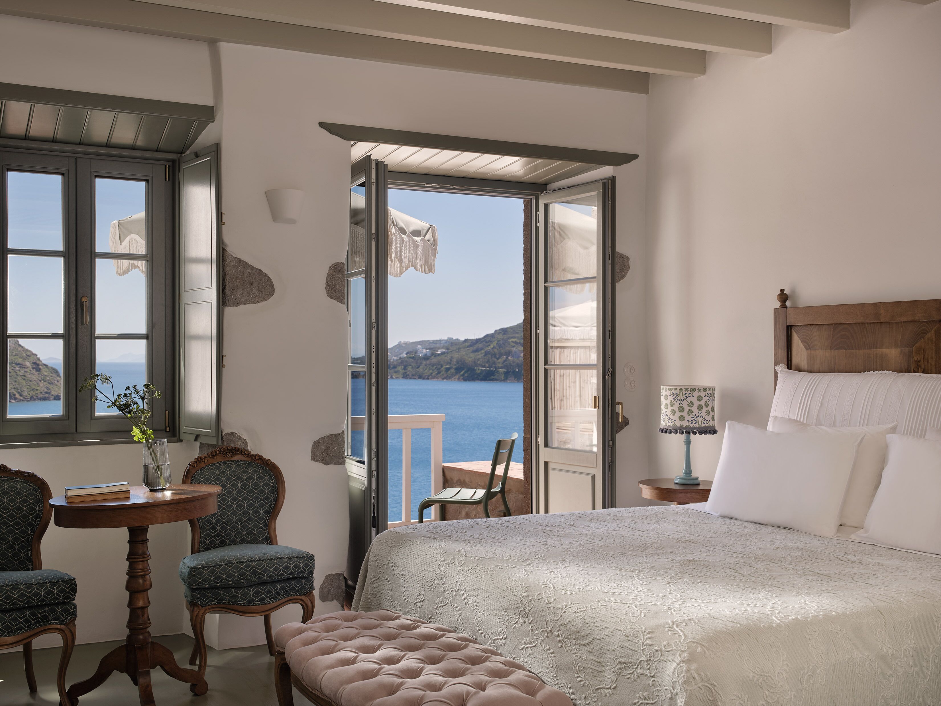 Standard Room, 1 King Bed, Sea View | 1 bedroom, premium bedding, minibar, in-room safe