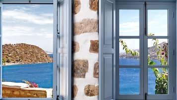 Luxury Villa, 3 Bedrooms, Sea View | Living area | Flat-screen TV