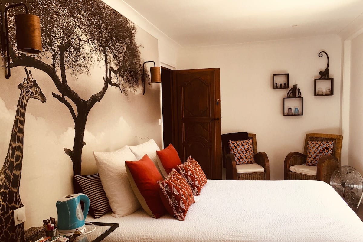 Panorama kamer, 1 twee- of 2 eenpersoonsbedden, privébadkamer, uitzicht op rivier