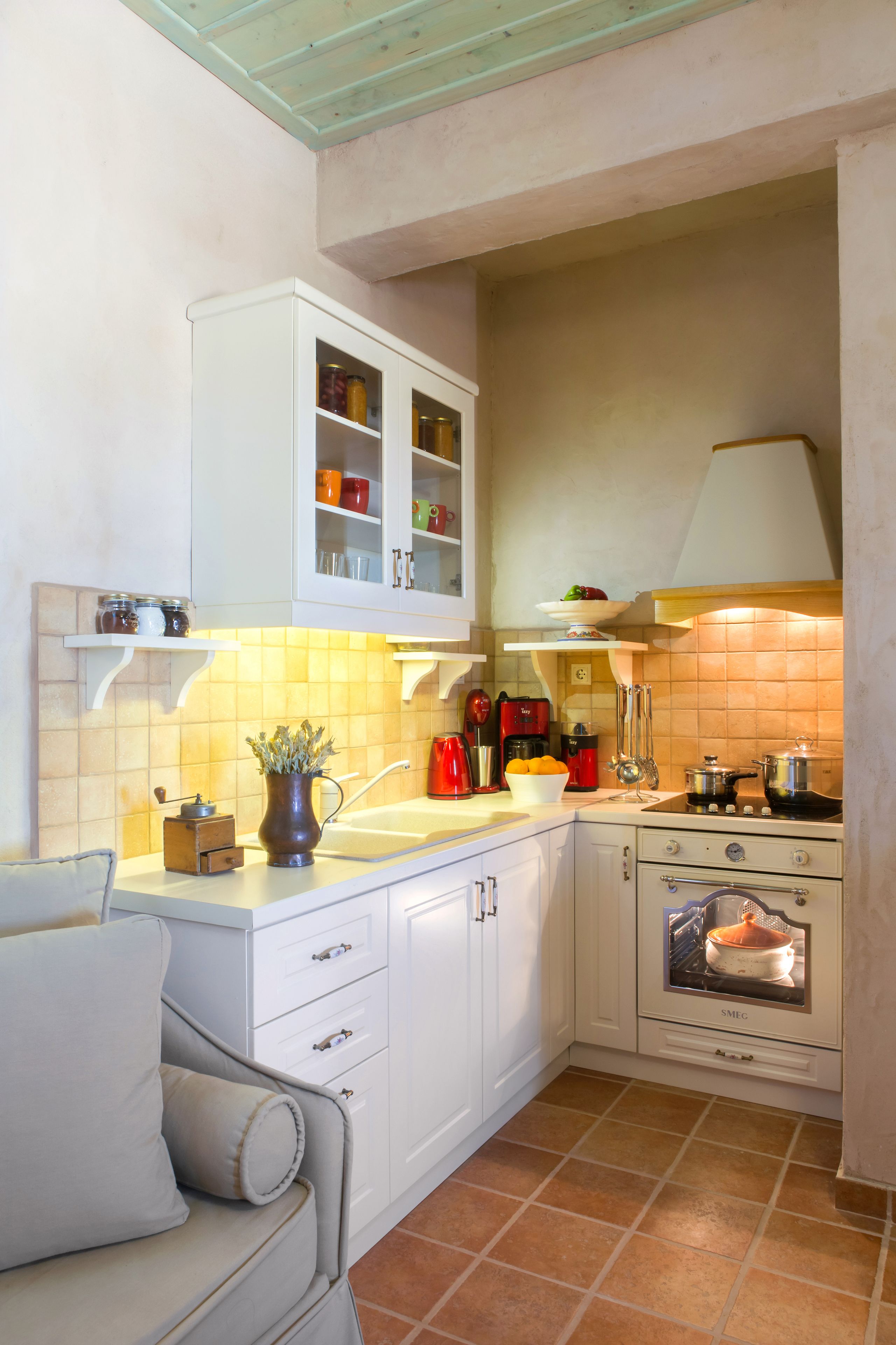 apartment, 2 bedrooms, terrace, garden view (ground floor) | private kitchen | fridge, oven, stovetop, coffee/tea maker