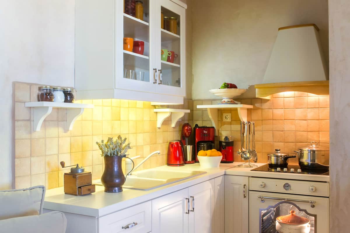 apartment, 2 bedrooms, terrace, garden view (ground floor) | private kitchen | fridge, oven, stovetop, coffee/tea maker