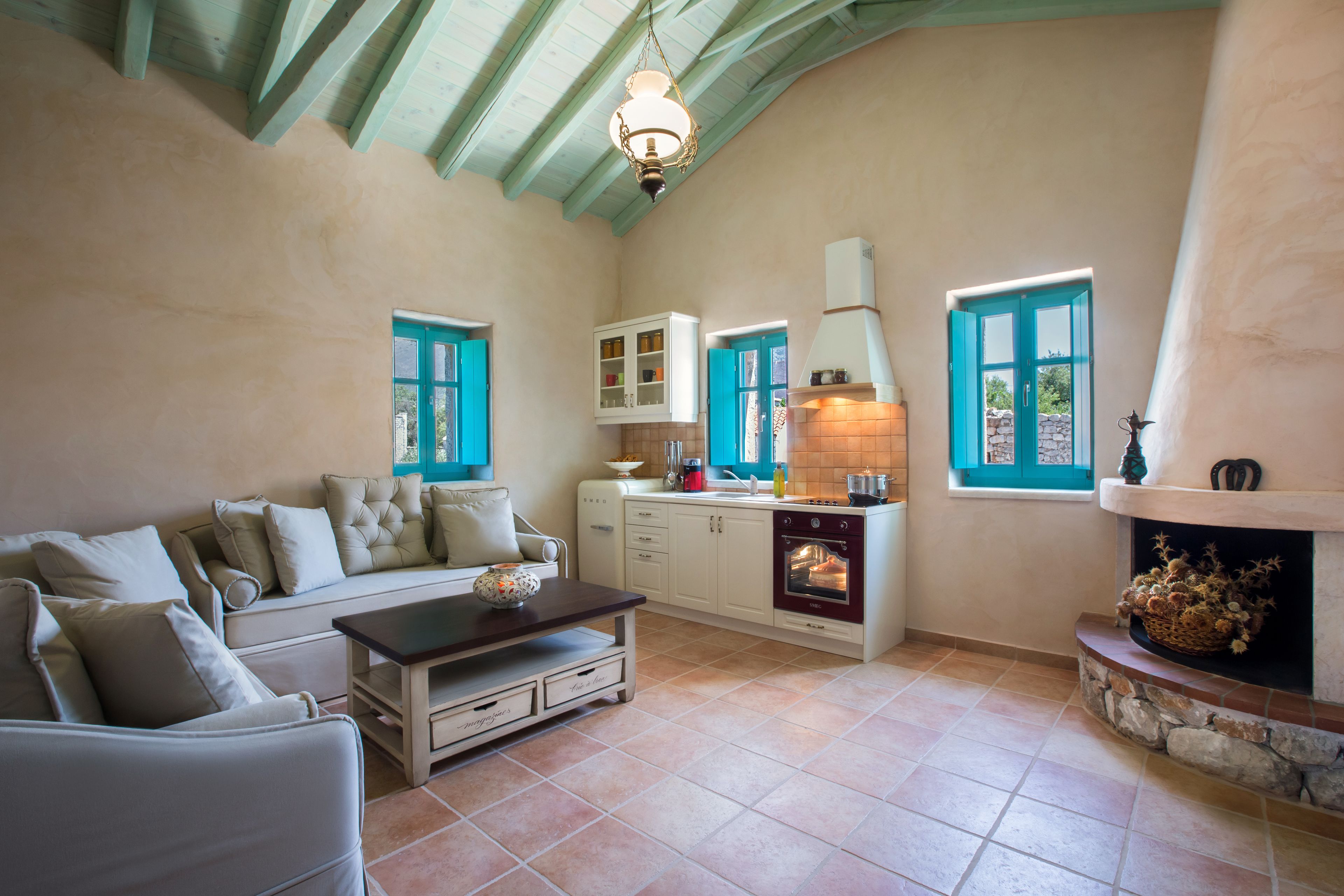 suite, 1 bedroom, terrace, sea view | living room | flat-screen tv